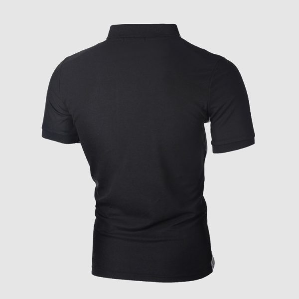 ⁦Men Polo Shirt Casual Cotton T Shirts Men's Casual Short Sleeve Pol⁩ - الصورة ⁦4⁩