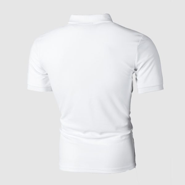 ⁦Men Polo Shirt Casual Cotton T Shirts Men's Casual Short Sleeve Pol⁩ - الصورة ⁦5⁩