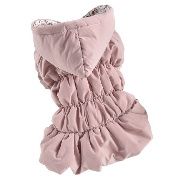 ⁦Pet Dog Clothes Winter Clothes Cat Floral Bubble Skirt Cotton Clothes⁩ - الصورة ⁦3⁩