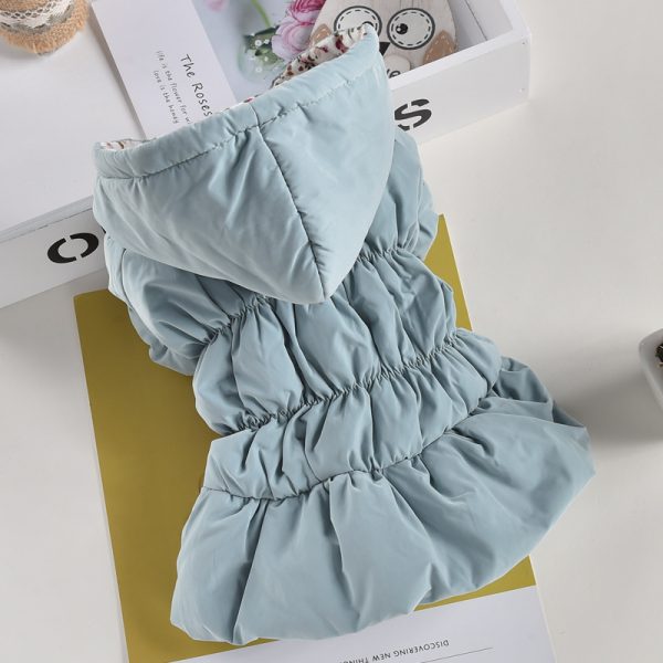 ⁦Pet Dog Clothes Winter Clothes Cat Floral Bubble Skirt Cotton Clothes⁩ - الصورة ⁦5⁩