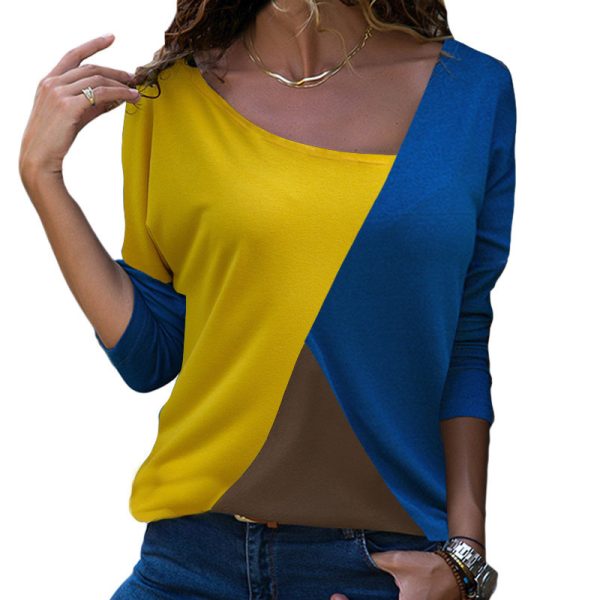 ⁦Atumn Casual Long Sleeve T Shirt Women T Shirts⁩ - الصورة ⁦5⁩