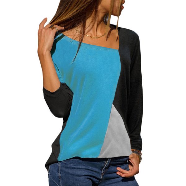 ⁦Atumn Casual Long Sleeve T Shirt Women T Shirts⁩ - الصورة ⁦4⁩
