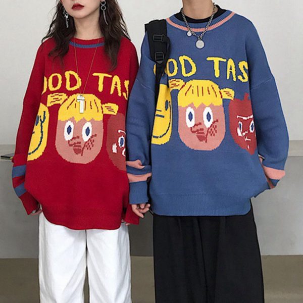 ⁦Lazy Wind Cartoon Sweater Women Wearing Student Jackets For Autumn And Winter⁩ - الصورة ⁦2⁩