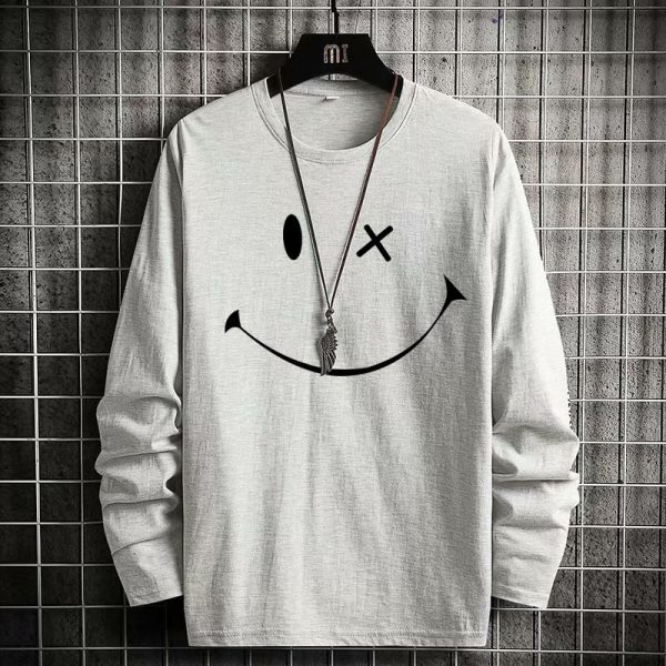 ⁦Fashion Loose Clothes Round Neck T-shirt Autumn Clothes⁩ - الصورة ⁦6⁩
