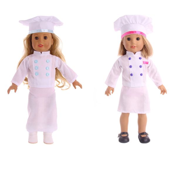 ⁦Doll Clothes Americangirl Accessories Chef Clothes⁩ - الصورة ⁦4⁩