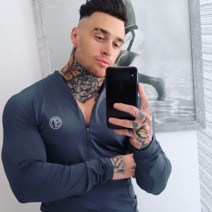 Zipper Neck Fitness Shirts Men Black Long Sleeve GYM Sport Tshirt
