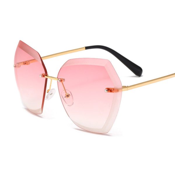 ⁦Ocean Piece Sunglasses European And American Trend Glasses Cut-edge Sunglasses⁩ - الصورة ⁦2⁩
