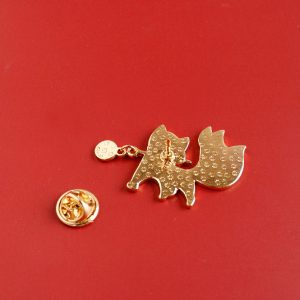 Little Fox Cartoon Brooch Cute Japanese Student Badge Collar Pin Men''s And Women''s Bags Accessories Fashion Personality