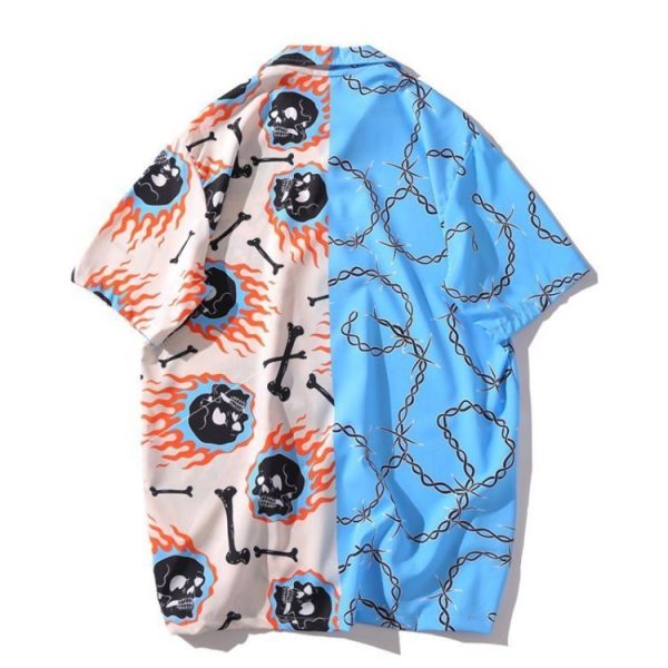 ⁦Beach Fashion Loose Harujuku Shirts for Men⁩ - الصورة ⁦3⁩