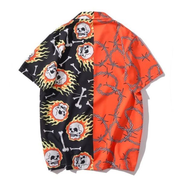 ⁦Beach Fashion Loose Harujuku Shirts for Men⁩ - الصورة ⁦4⁩