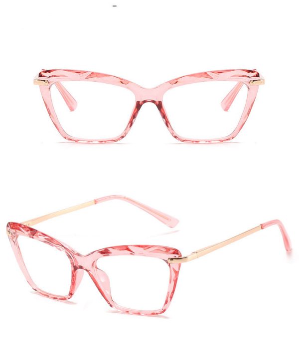 ⁦Water Ripple Triangle Frame Glasses⁩ - الصورة ⁦2⁩