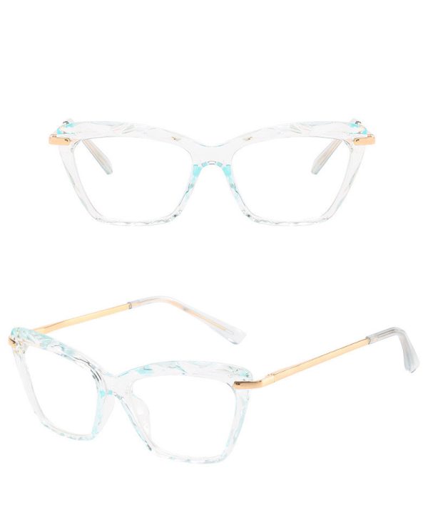 ⁦Water Ripple Triangle Frame Glasses⁩ - الصورة ⁦8⁩