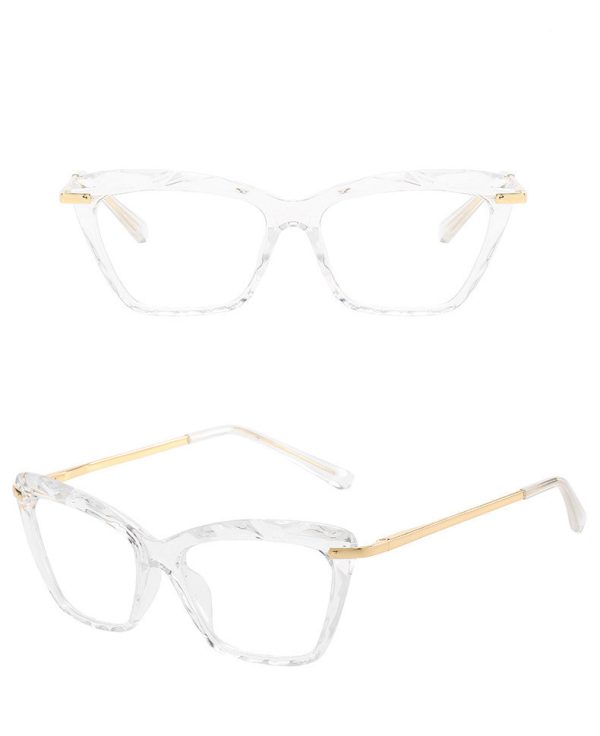 ⁦Water Ripple Triangle Frame Glasses⁩ - الصورة ⁦3⁩