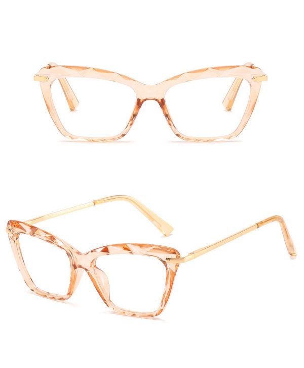 ⁦Water Ripple Triangle Frame Glasses⁩ - الصورة ⁦4⁩