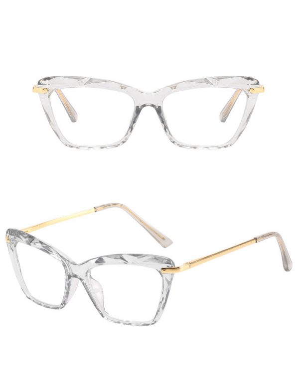 ⁦Water Ripple Triangle Frame Glasses⁩ - الصورة ⁦5⁩