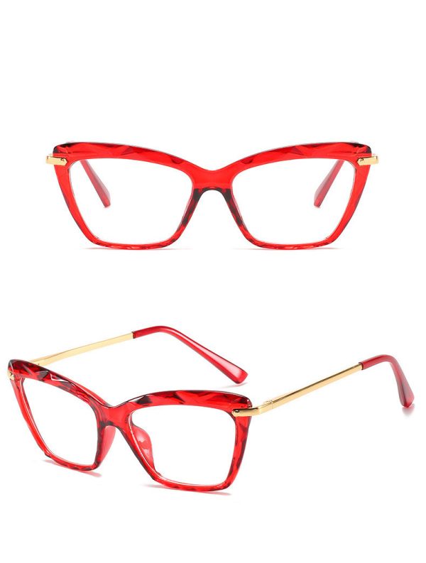 ⁦Water Ripple Triangle Frame Glasses⁩ - الصورة ⁦7⁩