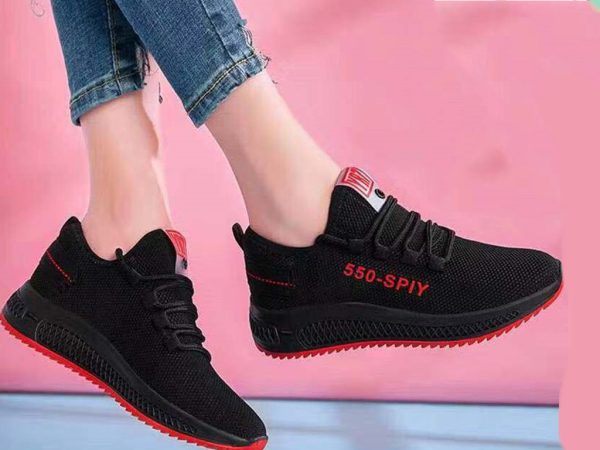 ⁦Hot Sale Running Shoes for Women Sport Shoes Outdoor Sneakers Air Mesh Breathable Walking Jogging Trainers Chaussures Femme⁩ - الصورة ⁦2⁩