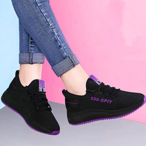 ⁦Hot Sale Running Shoes for Women Sport Shoes Outdoor Sneakers Air Mesh Breathable Walking Jogging Trainers Chaussures Femme⁩ - الصورة ⁦5⁩