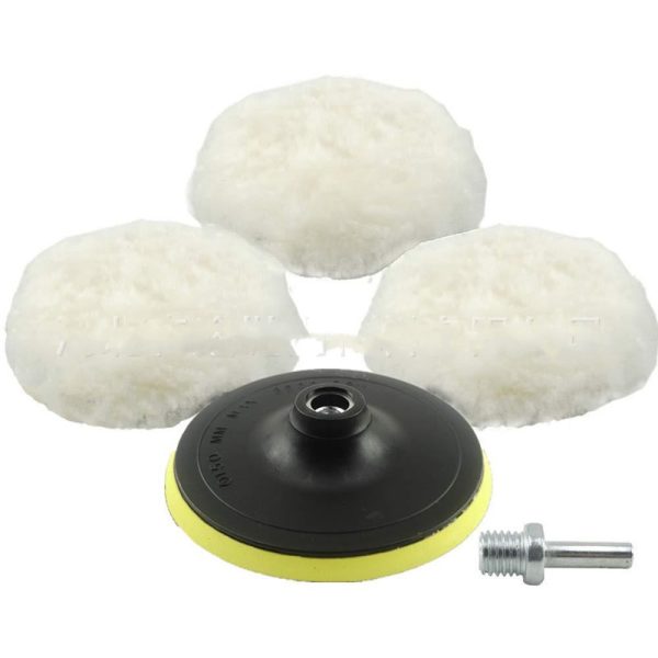 ⁦Buffer-Kit Discs-Accessories Polisher Car-Body Wool⁩ - الصورة ⁦2⁩