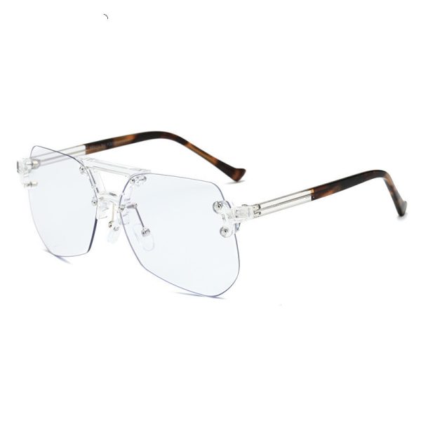 ⁦Anti-blue Glasses Rimless Flat Glasses Men⁩ - الصورة ⁦4⁩