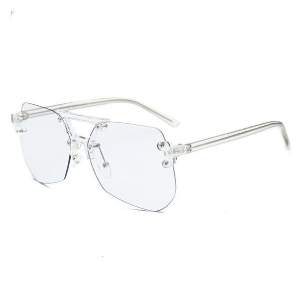 ⁦Anti-blue Glasses Rimless Flat Glasses Men⁩ - الصورة ⁦3⁩