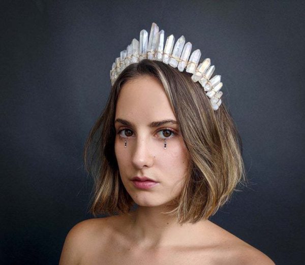 ⁦Crown Headband Hair Accessories Bridal Headband⁩ - الصورة ⁦2⁩