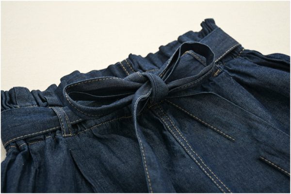 ⁦Sweet Wood Ear Jeans Cropped Pants Ladies⁩ - الصورة ⁦5⁩