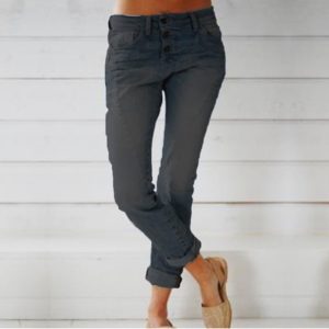 Women's Jeans Slim Slimming Straight-leg Pants