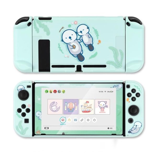 ⁦Sea Otter Switch Protective Shell PC Hard Cover Back Grip Housing NS Lite Controller Case Box For Nintendo Switch Accessories⁩ - الصورة ⁦8⁩