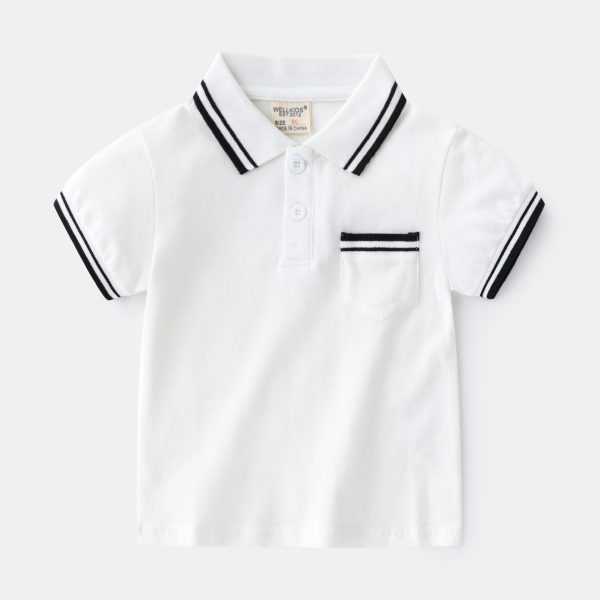 ⁦Boys' T-Shirt Summer Polo Shirt⁩ - الصورة ⁦4⁩