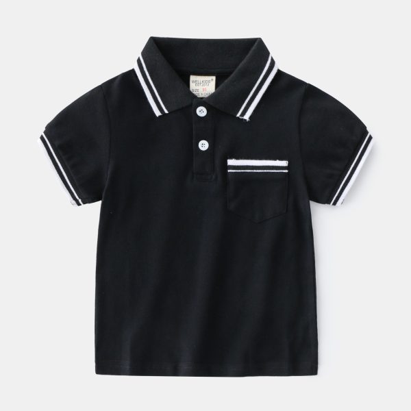 ⁦Boys' T-Shirt Summer Polo Shirt⁩ - الصورة ⁦2⁩