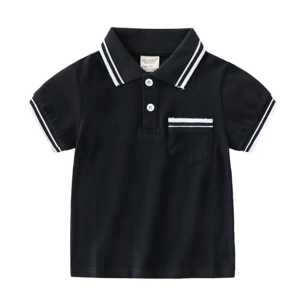 ⁦Boys' T-Shirt Summer Polo Shirt⁩ - الصورة ⁦5⁩