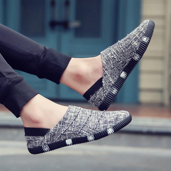 ⁦Spring And Summer Linen Canvas Shoes Men Korean Trend Casual Shoes Men⁩ - الصورة ⁦8⁩