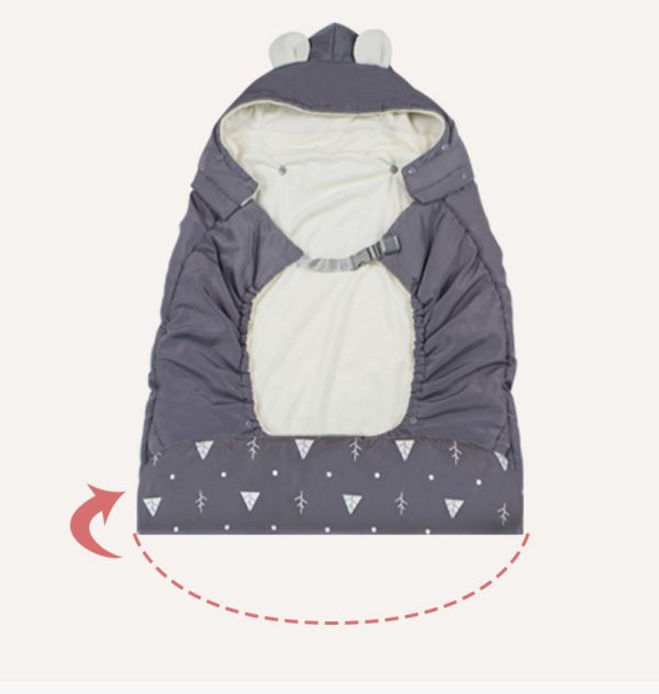 ⁦Warm Baby Carrier Cloak Cover Windproof  Quilt Stroller Accessories⁩ - الصورة ⁦6⁩