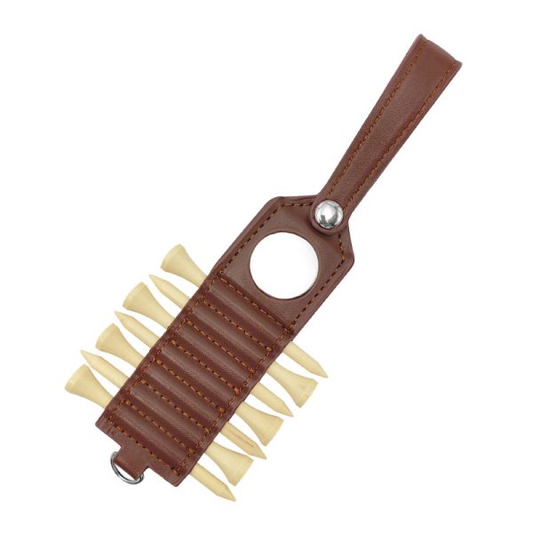 ⁦Golf Ball Nail Storage Leather Case Outdoor Sports Accessories Ball Nail Tag⁩ - الصورة ⁦7⁩