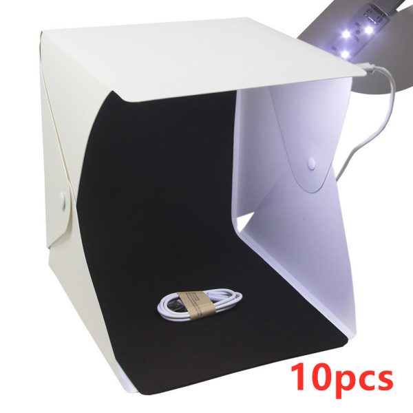 ⁦20cm folding studio Professional photo simple LED small light box⁩ - الصورة ⁦7⁩