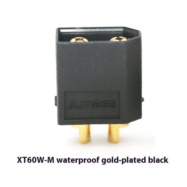⁦XT60W-M F Male And Female Connector Waterproof Gold-plated Black High Current Plug Model Accessories⁩ - الصورة ⁦5⁩