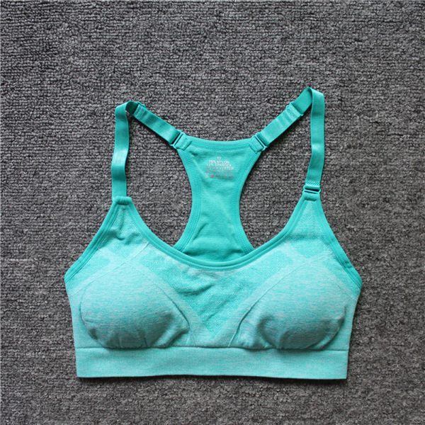⁦Women Shockproof Sport Bras Professional Yoga Shirts Tops, Seamless Sports Fitness Yoga Running Vest Tank Tops⁩ - الصورة ⁦7⁩
