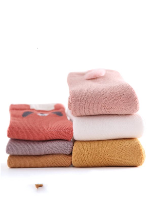 ⁦Terry Children's Socks Thickened Cartoon Accessories Warm Loose Mouth⁩ - الصورة ⁦3⁩