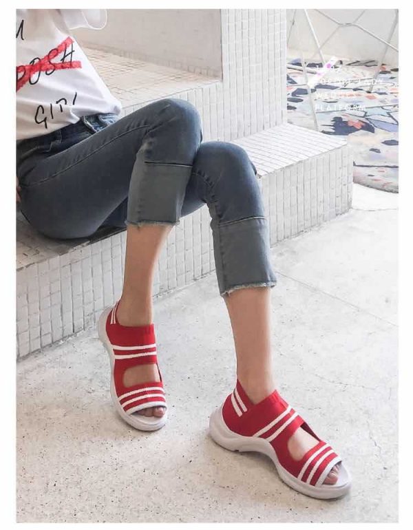 ⁦Women's casual bottomed sandals⁩ - الصورة ⁦2⁩