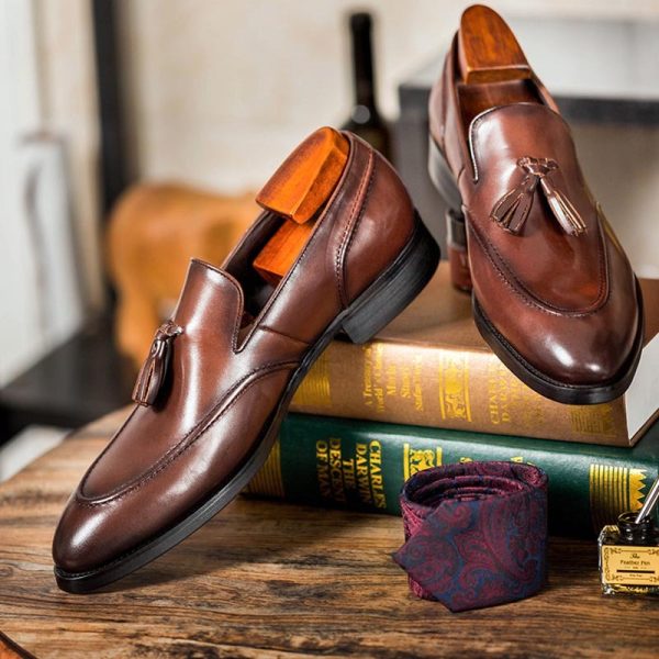 ⁦Business Casual Tassel Leather Shoes Men⁩ - الصورة ⁦2⁩