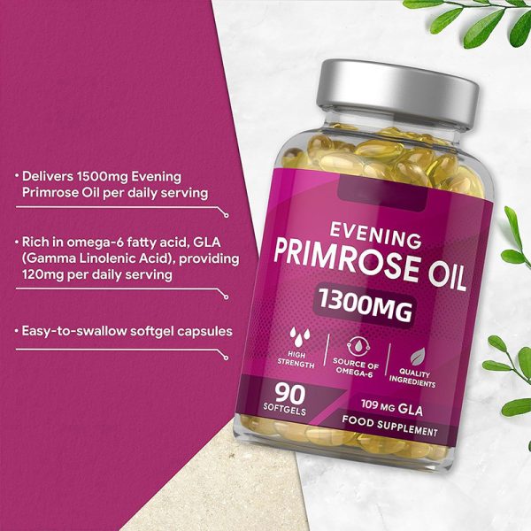 ⁦90 Evening Primrose Soft Capsules⁩ - الصورة ⁦2⁩