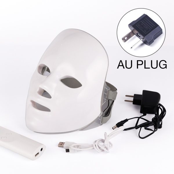 ⁦Beauty Instrument Beauty Red Purple Light Photon Skin Rejuvenation Mask Instrument Household Acne Spectrometer Face⁩ - الصورة ⁦8⁩