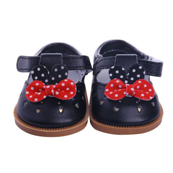 ⁦18-inch American Girl Doll Accessories Shoes 43cm Xiafu Doll Doll Accessories Small Leather Shoes⁩ - الصورة ⁦5⁩