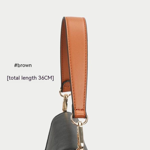⁦Bucket Bag Short Leather Shoulder Strap Accessories⁩ - الصورة ⁦6⁩