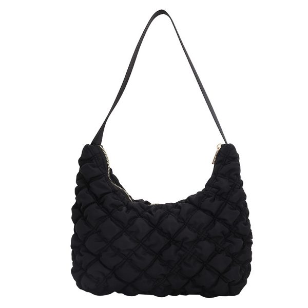 ⁦Women's Personalized Car Stitching Solid Color Nylon Bag⁩ - الصورة ⁦6⁩