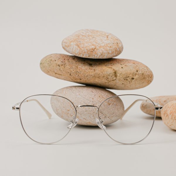 ⁦Women's Retro Round Frame Myopia Glasses Frame⁩ - الصورة ⁦2⁩