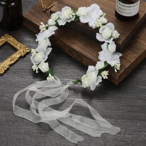 Women's Artificial Flower Garland Headdress Vacation Bridesmaid Accessories
