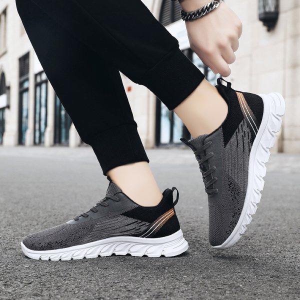 ⁦Men Sneakers Fashion Wavy Bottom Shoes Sport Running Walking Shoes⁩ - الصورة ⁦6⁩