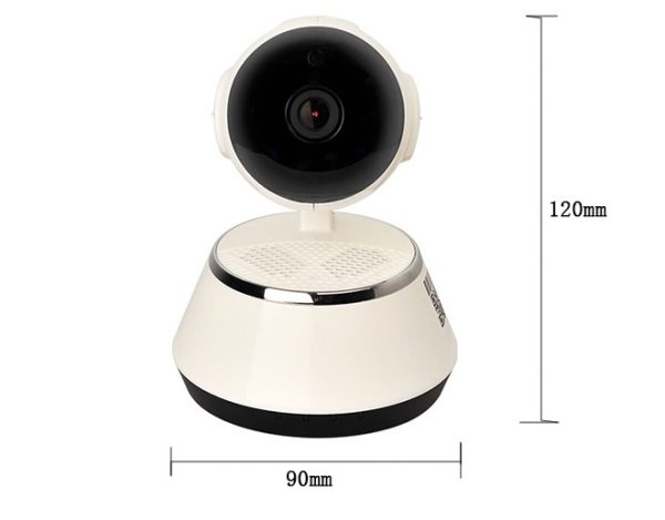 ⁦Wireless IP Camera WIFI 720P Home Security Cam Micro SD Slot Support Microphone & P2P Free APP ABS Plastic⁩ - الصورة ⁦2⁩